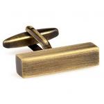 Antique Brass Beam Wedge Cufflinks Cuff Links.jpg